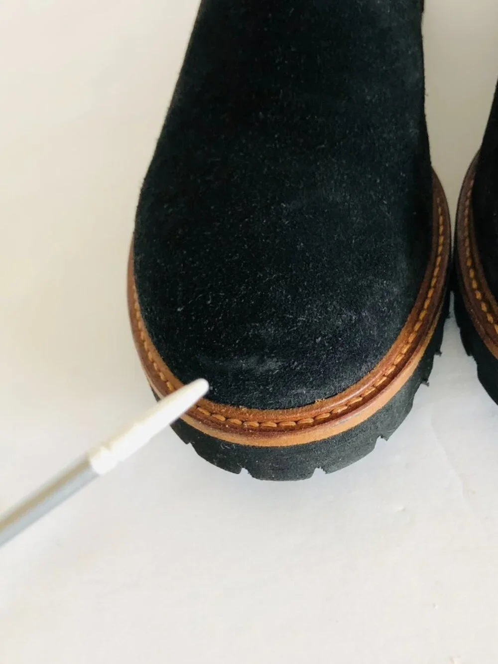 Samuel Hubbard Black Suede Chelsea Boots Leather Lining Pull on Portugal US 7